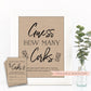 Guess How Many Corks are in the Jar Sign + Cards . Bridal Wedding Shower Game . Bachelorette Hens Party . Baby Shower . Printable Download