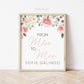 Personalized Miss to Mrs . Floral Roses Greenery Watercolor . Bridal Wedding Shower Bachelorette Hens Party . Printable Download