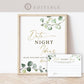 Date Night Ideas for the Couple . Bridal Shower Wedding Game . Greenery + Gold . PRINTABLE Editable Template Instant Download Templett G2-T