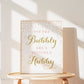 Pop the Bubbly She's Getting a Hubby Sign . Bridal Shower . Bachelorette Hens Party . Pink and Gold Printable Instant Download