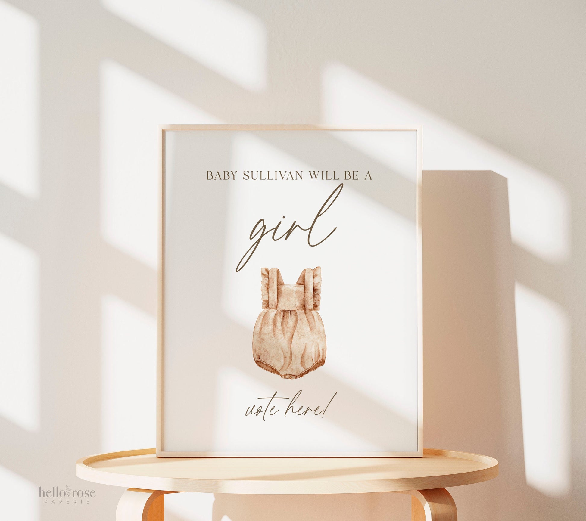 What Will Baby Be Girl and Boy Signs, Team Boy or Girl Vote Here, He or She, Boho Gender Reveal Poster, Template Download TEMPLETT GR2-T