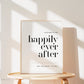 Wedding Welcome to Our Happily Ever After Sign . Minimalist Wedding Welcome Template . PRINTABLE Editable Poster . Instant Download Templett