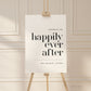 Wedding Welcome to Our Happily Ever After Sign . Minimalist Wedding Welcome Template . PRINTABLE Editable Poster . Instant Download Templett