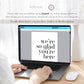 We're So Glad You're Here Wedding Welcome Sign . Minimalist Wedding Welcome Template . PRINTABLE Editable Poster . Instant Download Templett