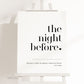 The Night Before Rehearsal Dinner Welcome Sign . Minimalist Wedding Welcome Template . PRINTABLE Editable Poster . Instant Download Templett