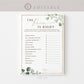 The Price is Right Bridal Shower Editable Printable Game . Greenery and Gold . PRINTABLE Template . Instant Download Templett G2-T