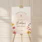 Baby Shower Welcome Sign Template . Wildflowers Girl Baby Shower . PRINTABLE Editable Poster . Instant Download Templett