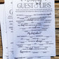 Wedding Guest Libs . Printable Funny Wedding Advice Mad Libs Game . Kraft + Minimalist Black & White . Instant Download Printable