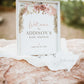 Baby Shower Welcome Sign Personalized Template . Pink Boho Pampas . PRINTABLE Editable Welcome Poster . Instant Download Templett Template