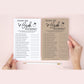 What is the Bride Wearing and Printable Bridal Shower Memory Game . Fun Icebreaker Game . Kraft and White . Instant Digital Download