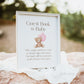 Baby Shower Guest Book Sign . Pick a Page Baby Guestbook . Girl Teddy Bear with Pink Balloons . We Can Bearly Wait . PRINTABLE DOWNLOAD 8x10