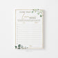 Name That Love Song Bridal Shower Game . Love Tunes . Greenery and Gold . Hens Bachelorette Party . Printable Instant Download G2