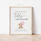 Guess How Many Teddy Grahams Baby Shower Game, Teddy Bear Girl with Pink Balloons, Baby Sprinkle, We Can Bearly Wait, Template Download
