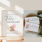 Guess How Many Teddy Grahams Baby Shower Game, Teddy Bear Girl with Pink Balloons, Baby Sprinkle, We Can Bearly Wait, Template Download