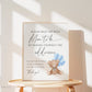 Help the Busy Mom to Be Addressee Baby Shower Envelope Sign, Bear with Blue Balloons, Boy Baby Shower, Baby Sprinkle, Template Download
