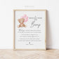 A Message from the Bump Baby Shower Sign, Bump Sign, Message From Baby, Bear Pink Balloons, Girl Baby Shower, PRINTABLE Template Download
