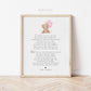 Thank You Message from Baby Baby Shower Sign, Message From Baby Bump Sign, Bear Pink Balloons, Girl Baby Shower, PRINTABLE Template TEMPLETT