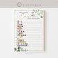 Wedding Emoji Pictionary Bridal Shower Bachelorette Game . Greenery + Gold . PRINTABLE Editable Template Instant Download Templett G2-T