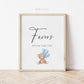 Favors Printable Baby Shower Sign, Teddy Bear with Blue Balloons, Boy Baby Shower, We Can Bearly Wait, Template Download Templett