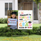 PRINTABLE Graduation Parade Yard Sign with photo . Spring Colors . PreK, Kindergarten, 1st, 2nd, 3rd, 4th, 5th Grade . Digital Download