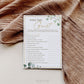 Baby Shower Find the Guest Who Printable Game . Greenery and Gold . PRINTABLE Editable Template . Instant Download Templett G2-T
