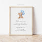 Pick a Page and Leave a Note Memory Baby Shower Guestbook Sign, Bear with Blue Balloons, Boy Baby Shower, Baby Sprinkle, Template Download