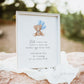 Pick a Page and Leave a Note Memory Baby Shower Guestbook Sign, Bear with Blue Balloons, Boy Baby Shower, Baby Sprinkle, Template Download