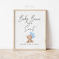 Babies Are Sweet Please Take a Treat Baby Shower Favors Sign, Bear with Blue Balloons, Boy Baby Shower, Baby Sprinkle, Template Download