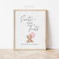 Sweets and Treats Baby Shower Favors Printable Sign, Bear with Pink Balloons, Girl Baby Shower, Baby Sprinkle, Template Download Templett