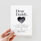 Valentines Day Dear Daddy Gift for First Time Dad, Sonogram Ultrasound Gift from Kids, Fathers Day Pregnancy Announcement . PRINTABLE