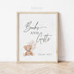 Books and Gifts Baby Shower Sign, Teddy Bear Beige Balloons, Girl Boy Baby Shower Sprinkle, We Can Bearly Wait, Template Download TEMPLETT