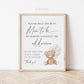 Help the Busy Mom to Be Addressee Baby Shower Envelope Sign, Bear with White Balloons, Boy Girl Baby Shower, Sprinkle, Template Download