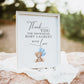 Thank You for Showering Baby with Love Baby Shower Sign, Bear with Blue Balloons, Boy Baby Shower, Baby Sprinkle, Template Download Templett