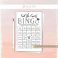 Find the Guest Bingo PRINTABLE Bridal Shower Game . Couples Shower . Kraft + Minimalist Wedding . Editable Template Download Templett