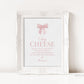 Say Cheese Photo Guest Book Pink Bow Baby Shower Table Sign, Guestbook Girl Baby Sprinkle, Editable Template Digital Download TEMPLETT