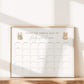 Guess the Arrival Date Calendar Game, Boho Gender Reveal, Guess Birth Date, Boy Girl Neutral Baby Shower, Template Download TEMPLETT GR2-T