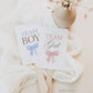 Team Boy or Girl Favor Fans, What Will Baby Be, Hold Up Your Guess, Pink Blue Bows Gender Reveal Game, Editable Template Download TEMPLETT
