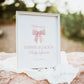 Editable Welcome Sign, Pink Bow Baby Shower, Girl Baby Sprinkle, Birthday, Couples Shower, Template Digital Download TEMPLETT