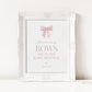 Guess How Many Bows in the Bottle Pink Bow Baby Shower, Bow Counting Guess Game, Girl Baby, Editable Template Digital Download TEMPLETT