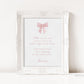 Bow Guest Book Baby Shower Sign, Pick a Page, Pink Bow Girl Baby Sprinkle, First Birthday, Editable Template Digital Download TEMPLETT