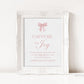 Capture the Joy Photo Hashtag Sign, Pink Bow Girl Baby Shower Sprinkle First Birthday Bridal Shower, Editable Template Download TEMPLETT