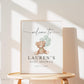Bear Welcome Sign with Bow and Sage Green Balloons, Girl Boy Neutral Baby Shower Sprinkle, We Can Bearly Wait, Editable Template TEMPLETT