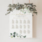 Seating Chart Wedding Printable Sign . Find Your Seat . Wedding Welcome Seating Plan . Greenery and Gold . Digital Download PDF or JPEG . G2