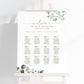 Seating Chart Wedding Printable Sign . Find Your Seat . Wedding Welcome Seating Plan . Greenery and Gold . Digital Download PDF or JPEG . G2