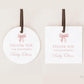 Thank You Favor Tags Pink Bow Template, Tags Stickers Labels, Baby Shower Sprinkle, Bridal Shower, Personalized Editable PRINTABLE Templett