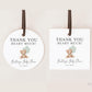 Bear Baby Shower Thank You Favor Tags Template . Sage Green Balloons Tag Sticker Label . Personalized Editable PRINTABLE Templett Download