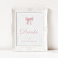 Drinks Sign, Pink Bow Baby Shower, Sprinkle, Bridal Shower, First Birthday, Party Drink Table Sign, Editable Template Download TEMPLETT