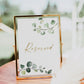 Reserved Wedding Chair Row Hanging Sign . Chair Tag . Greenery + Gold . Boho Wedding Decor . Printable Instant Digital Download G2