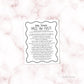 Pass the Prize Baby Shower Game . Pass the Poem . Boy Girl Neutral . Kraft + Black & White . Printable 8.5x11 Instant Digital Download . K4