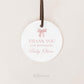 Thank You Favor Tags Pink Bow Template, Tags Stickers Labels, Baby Shower Sprinkle, Bridal Shower, Personalized Editable PRINTABLE Templett